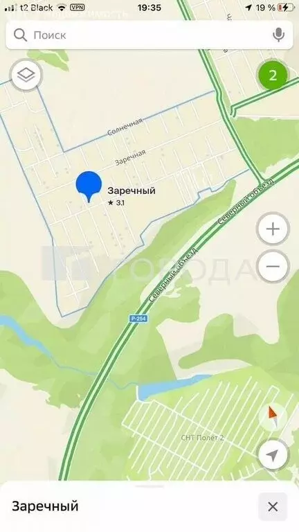 Участок в посёлок Октябрьский, КП Заречный (11.58 м) - Фото 1