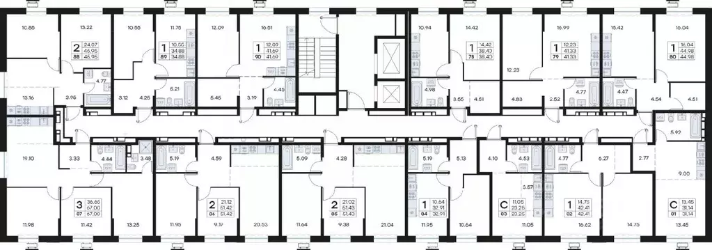 2-к кв. Приморский край, Владивосток Клуб 25 жилой комплекс, 1 (51.42 ... - Фото 2