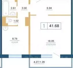 1-к кв. Красноярский край, Красноярск ул. Светлова, 42 (41.0 м) - Фото 2