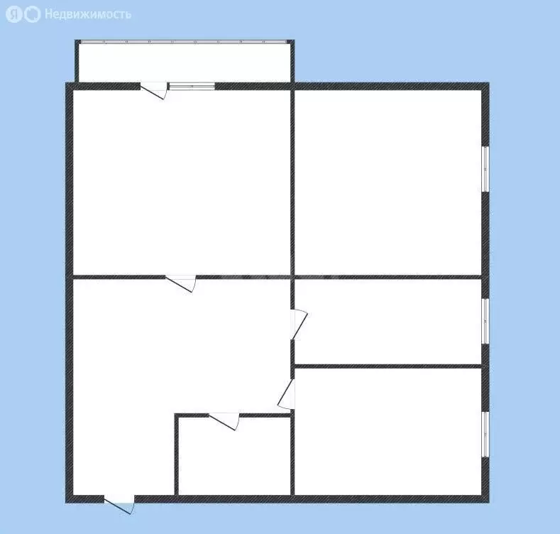 3-комнатная квартира: Губкин, улица Горького, 20 (49.5 м) - Фото 0
