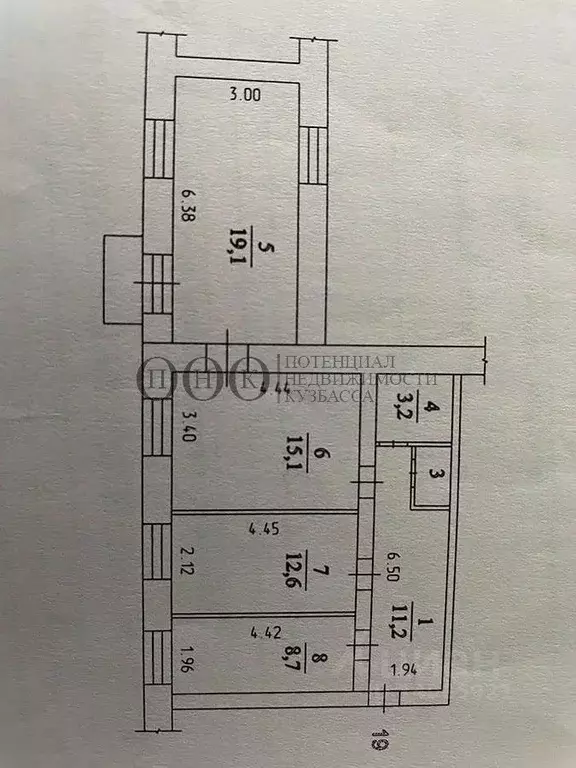 3-к кв. Кемеровская область, Кемерово Весенняя ул., 6 (71.2 м) - Фото 0