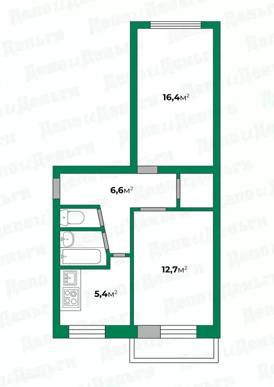 Продаётся 2-к квартира, 47 м - Фото 0