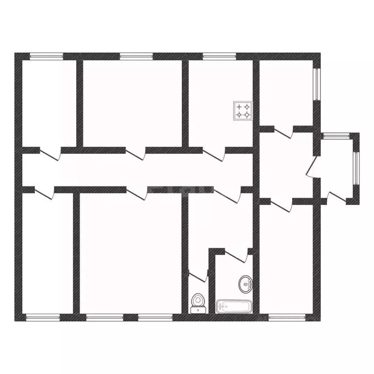 Дом в Белгородская область, Вейделевка рп ул. Парковая, 5 (136 м) - Фото 2