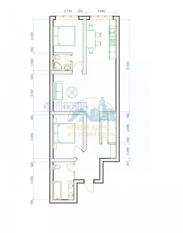 3-к кв. Владимирская область, Муром ул. Энгельса, 1Б (95.0 м) - Фото 2