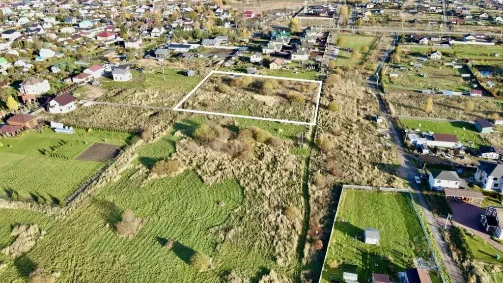 Участок в Ленинградская область, Ломоносовский район, д. Санино  (30.0 ... - Фото 1