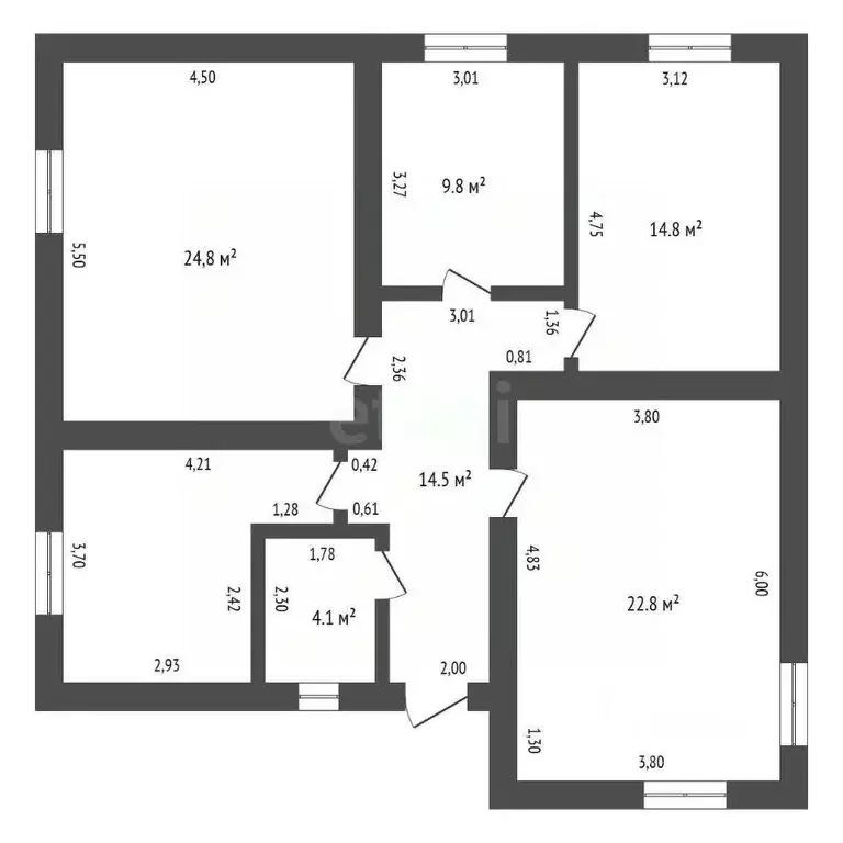 Дом в Амурская область, Благовещенск ул. Клубничная, 11/4 (123 м) - Фото 2