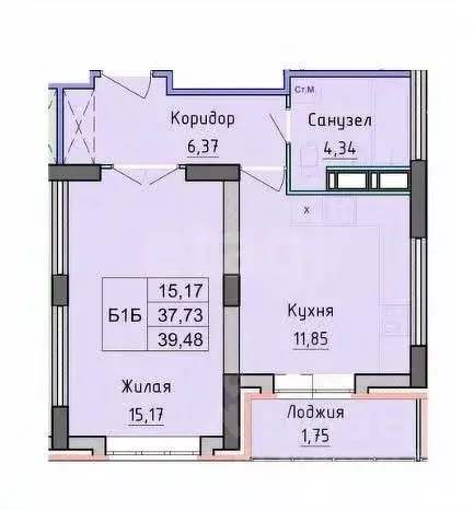 1-к кв. Ярославская область, Ярославль ул. Дядьковская, 25А (38.0 м) - Фото 0