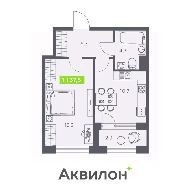 1-к кв. Санкт-Петербург бул. Головнина, 4 (37.5 м) - Фото 0