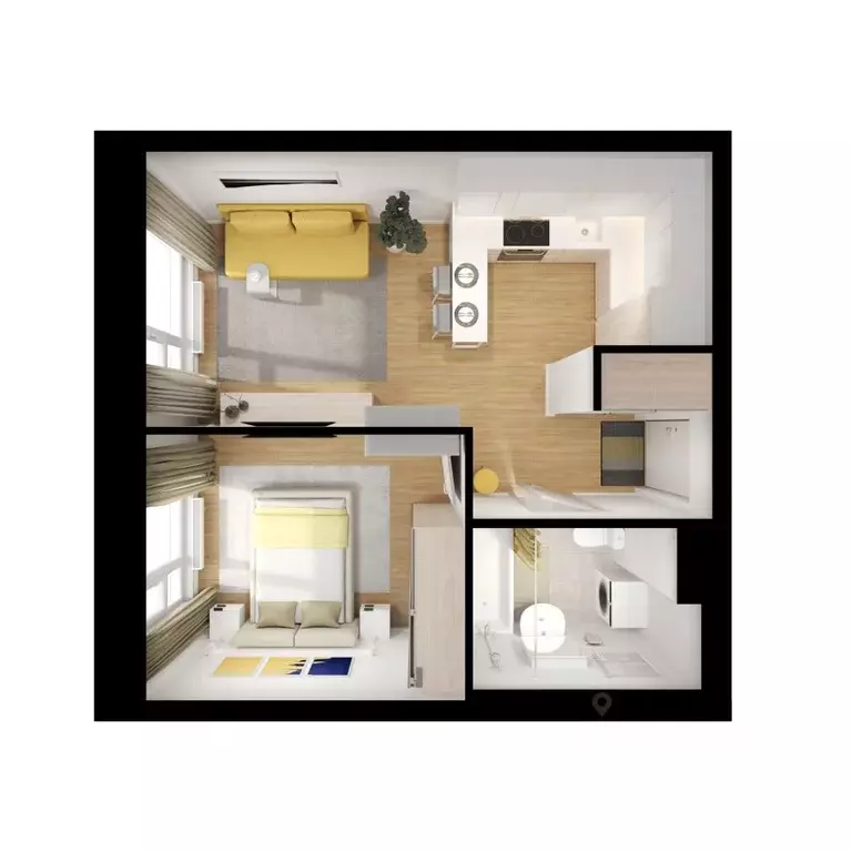 1-к кв. Москва Никольские Луга жилой комплекс (34.4 м) - Фото 1