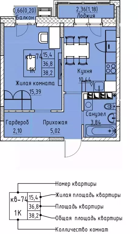 1-к кв. Забайкальский край, Чита просп. Маршала Жукова, 8 (38.2 м) - Фото 0