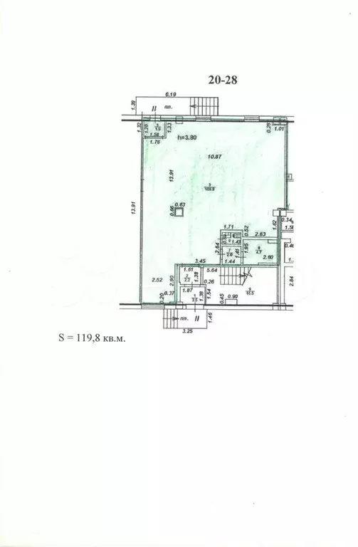 Помещение 1 этажа свободного назначения, 119.8 м - Фото 0