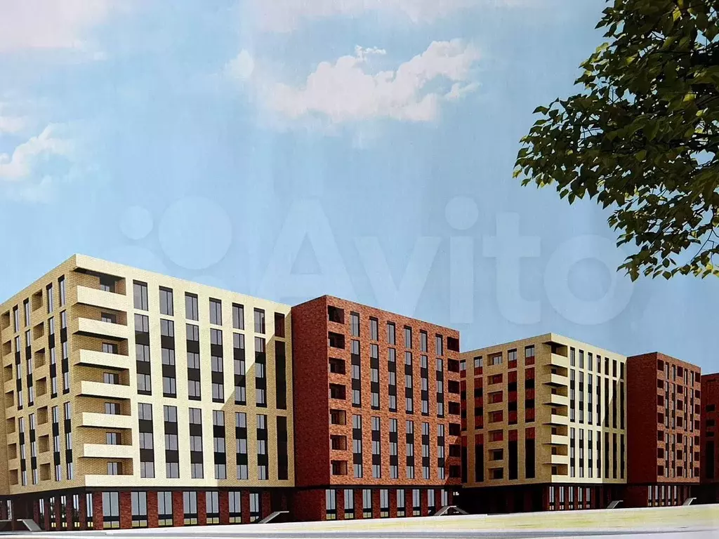 Квартира-студия, 34 м, 9/9 эт. - Фото 1