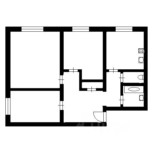 3-к кв. Новосибирская область, Новосибирск 2-я Ольховская ул., 1 (72.0 ... - Фото 2