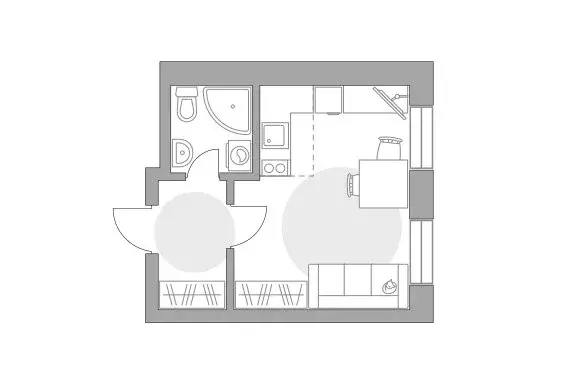 Квартира-студия: Балашиха, улица Яганова, 7 (22.58 м) - Фото 1