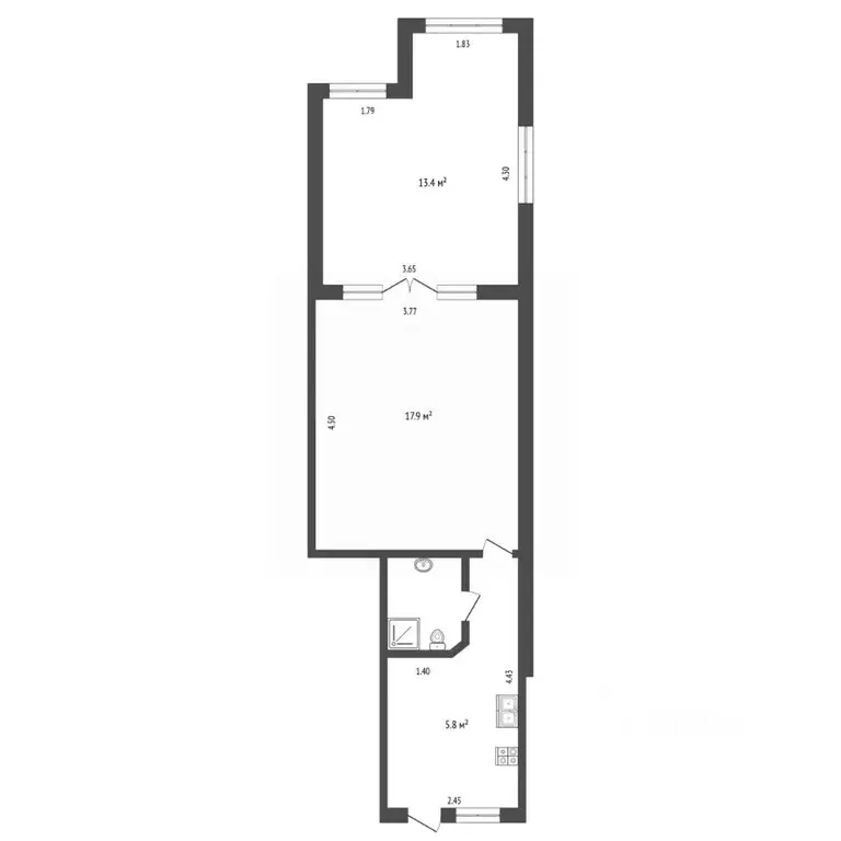 2-к кв. Крым, Ялта ул. Кирова, 12 (41.0 м) - Фото 2