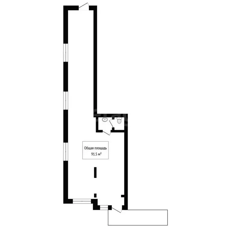 Торговая площадь (91.5 м) - Фото 1