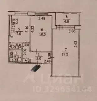 2-к кв. Башкортостан, Уфа ул. Менделеева, 9/1 (43.5 м) - Фото 1