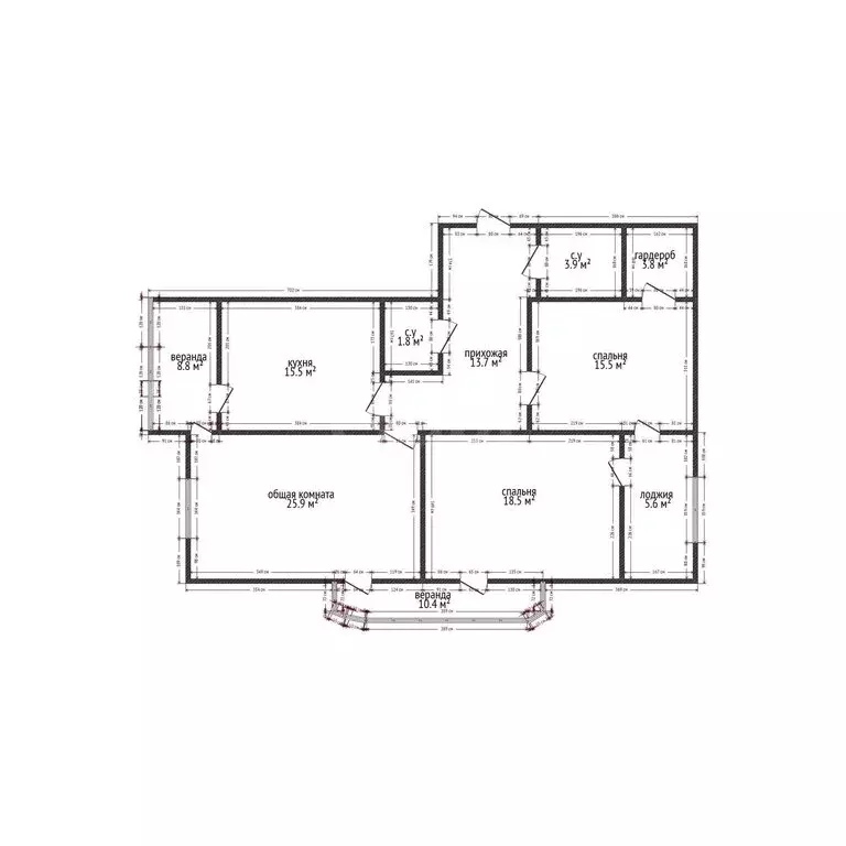 3-комнатная квартира: Каспийск, Молодёжная улица, 4А (126 м) - Фото 1