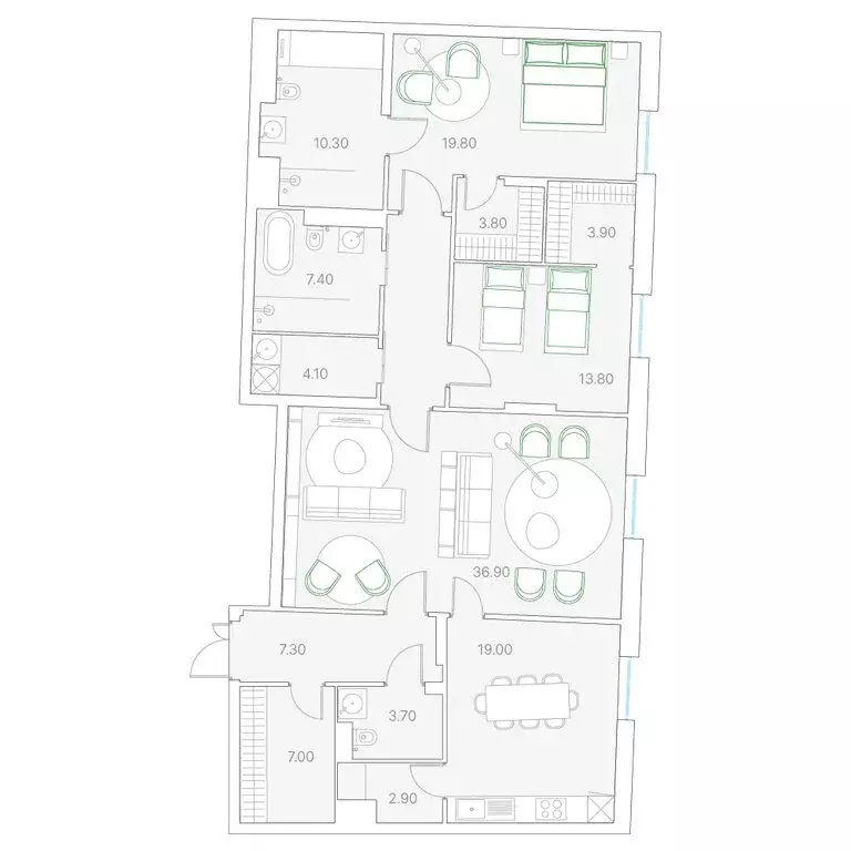 2-комнатная квартира: Москва, Софийская набережная, 34с3 (146.5 м) - Фото 0