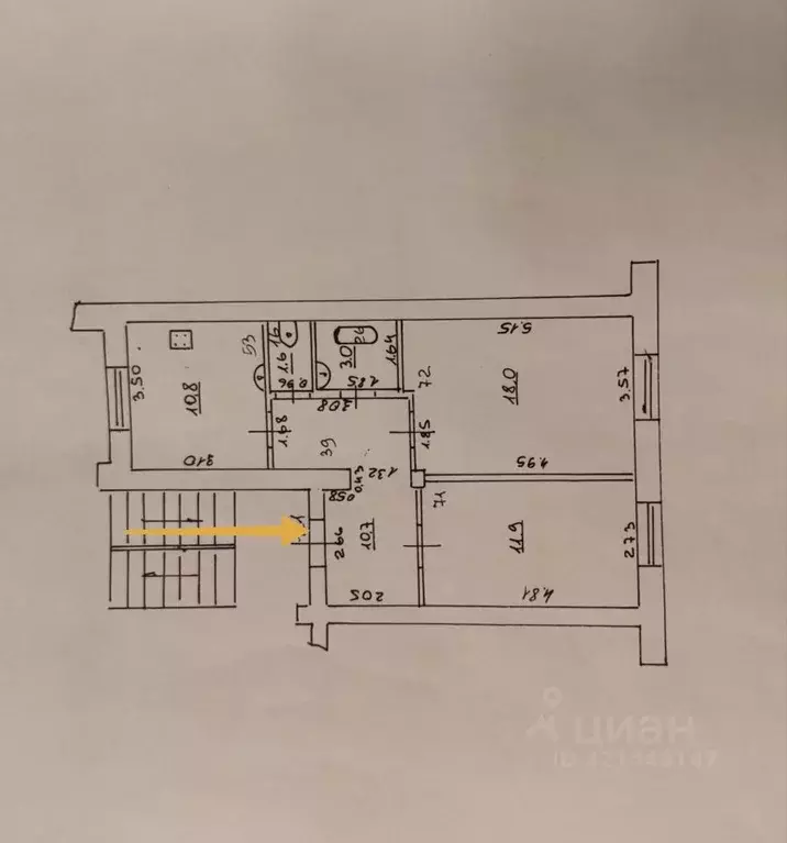 2-к кв. Самарская область, Самара просп. Кирова, 143 (56.0 м) - Фото 1
