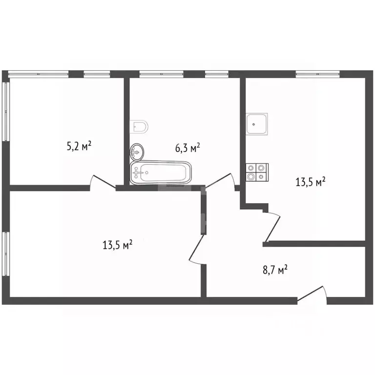 1-к кв. Санкт-Петербург Манчестерская ул., 5к1 (45.0 м) - Фото 2