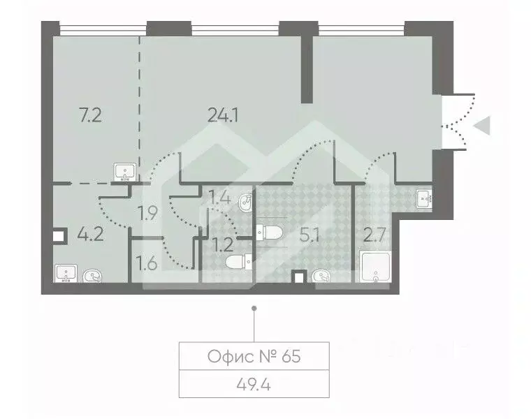 Помещение свободного назначения в Москва Производственная ул., 17 (49 ... - Фото 2
