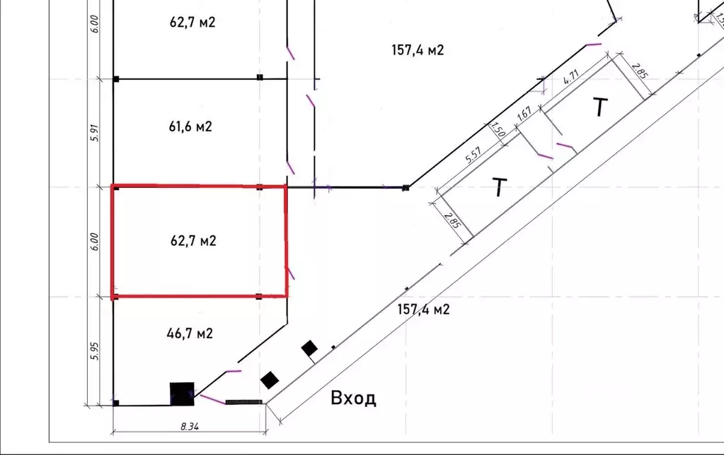 Офис в Санкт-Петербург Заневский просп., 38 (63 м) - Фото 2
