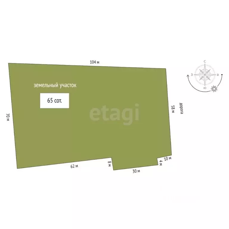 Участок в Костромская область, Кострома Магистральная ул. (65.0 сот.) - Фото 2