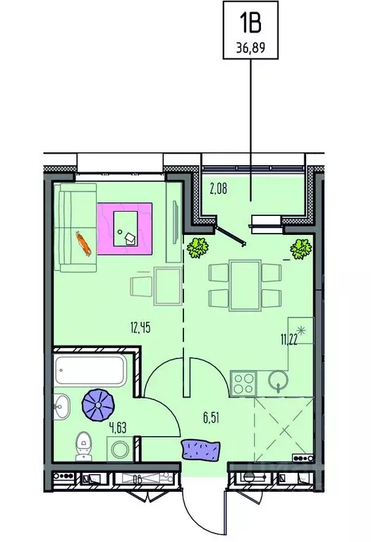 1-к кв. Иркутская область, Иркутск Правобережный округ, Лотос жилой ... - Фото 1