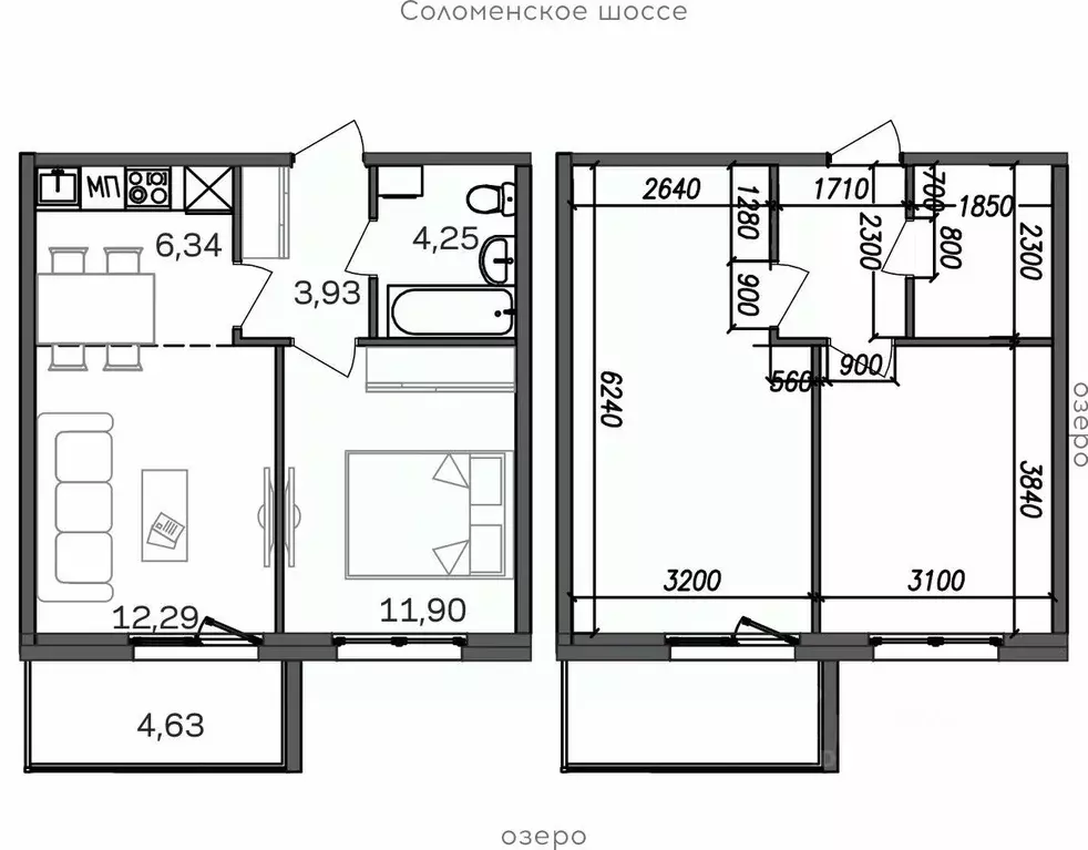 2-к кв. Карелия, Петрозаводск Район Северная промзона, Вороний Наволок ... - Фото 0