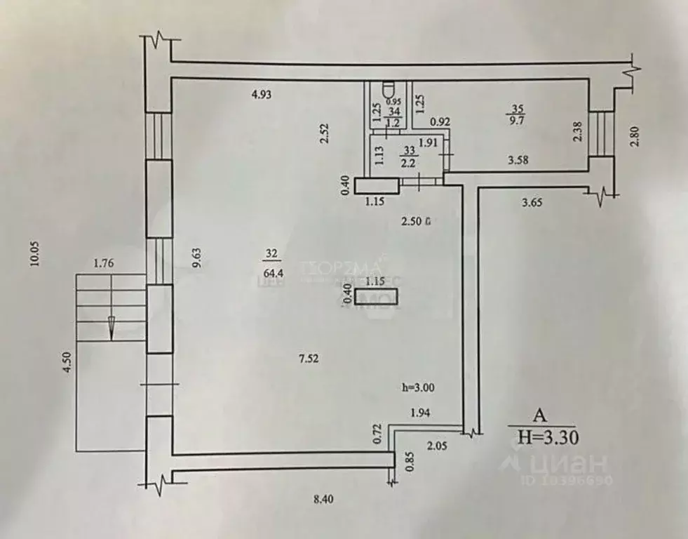 Торговая площадь в Башкортостан, Уфа Айская ул., 85 (77 м) - Фото 1