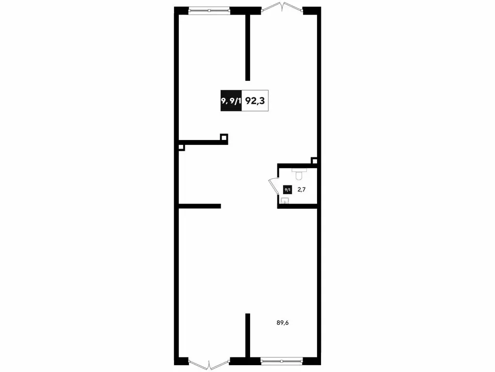 Офис (92.9 м) - Фото 1