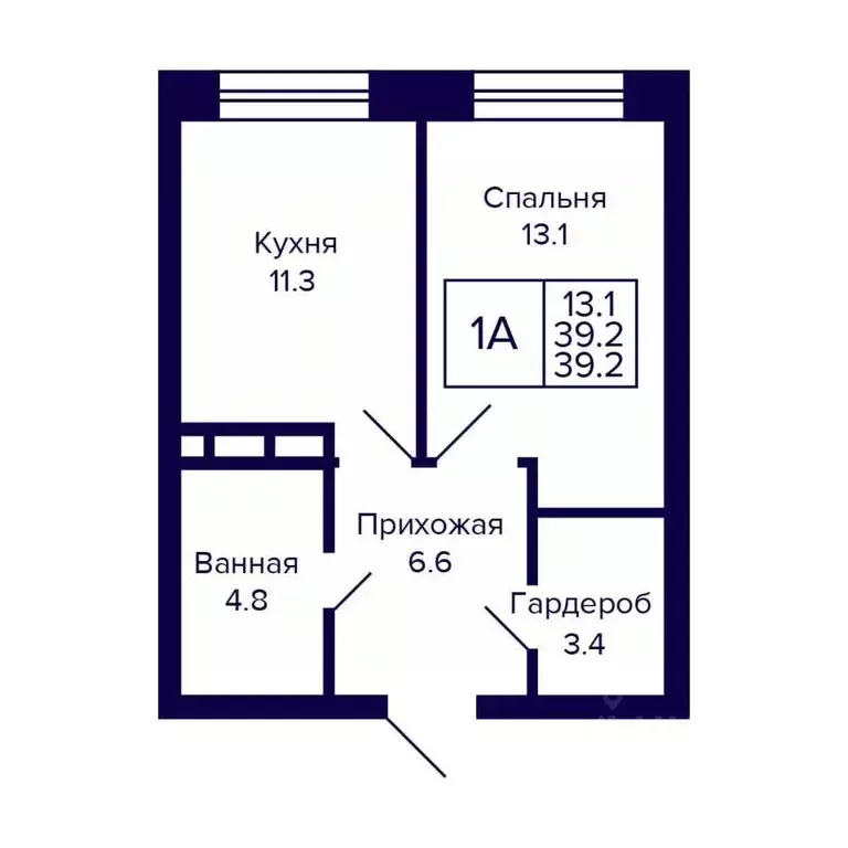 1-к кв. новосибирская область, новосибирск ул. грибоедова (39.2 м) - Фото 0