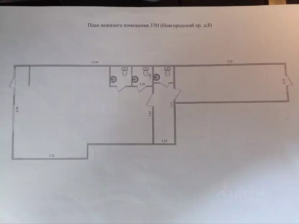 Помещение свободного назначения в Санкт-Петербург пос. Шушары, просп. ... - Фото 2
