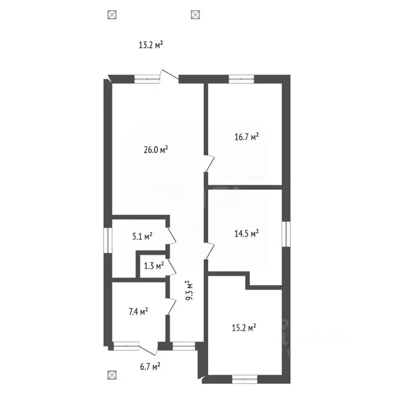 Дом в Воронежская область, с. Новая Усмань пл. Мира (93 м) - Фото 1