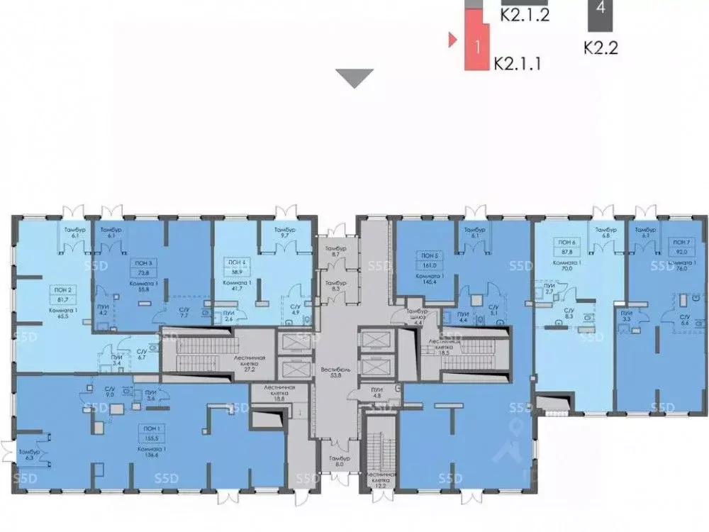 Торговая площадь в Москва Сигнальный проезд, 16к2 (88 м) - Фото 2