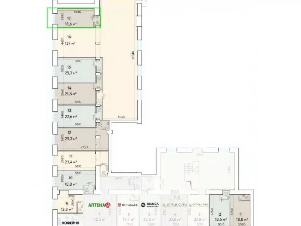 Торговая площадь в Москва Ленинский просп., 81/2 (19 м) - Фото 1