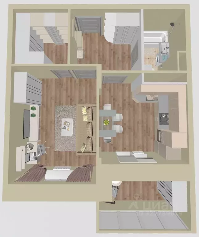 1-к кв. Московская область, Домодедово Востряково мкр, Оптима жилой ... - Фото 2