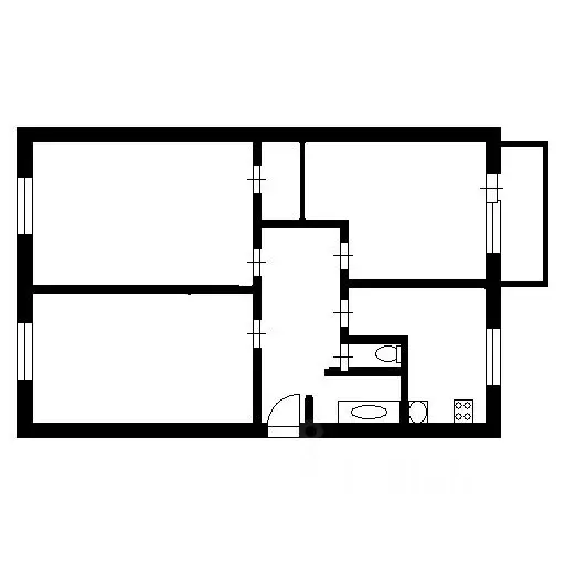 3-к кв. санкт-петербург ул. дыбенко, 27к2 (60.3 м) - Фото 1