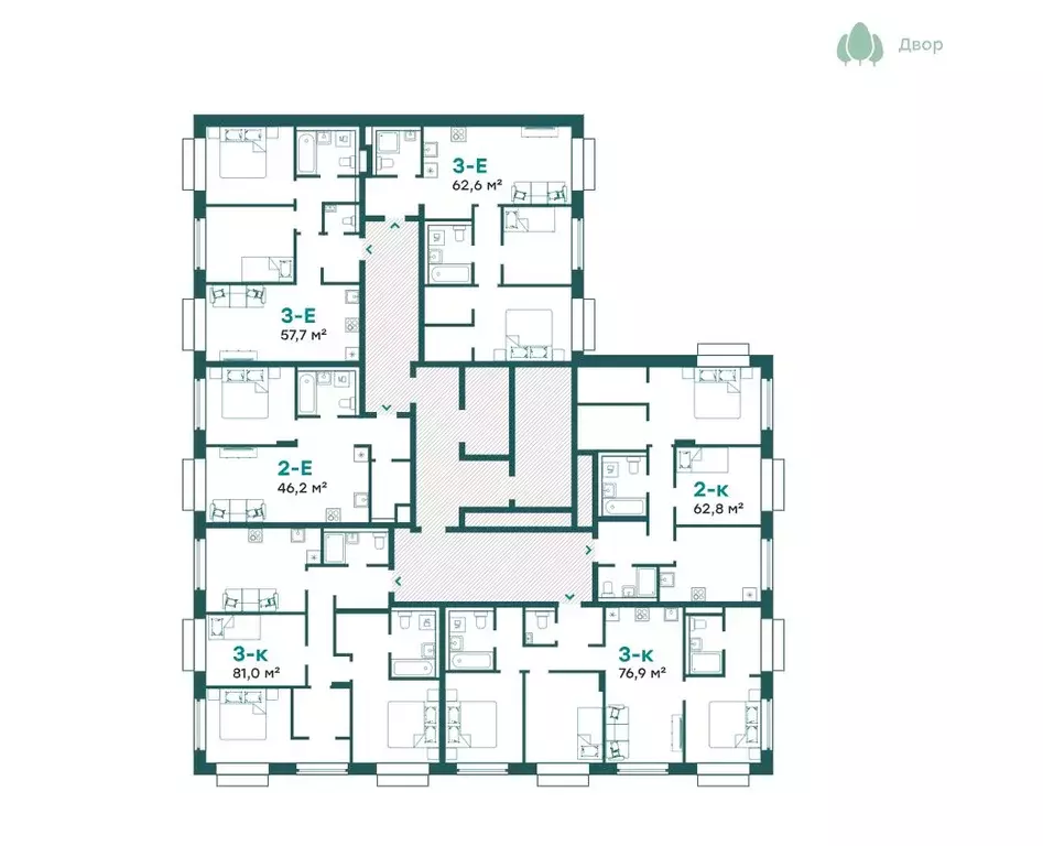 3-к кв. Московская область, Одинцовский городской округ, с. ... - Фото 2