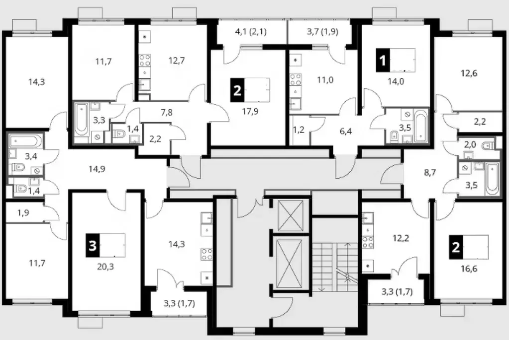 2-к кв. Московская область, Ленинский городской округ, пос. Битца ... - Фото 2