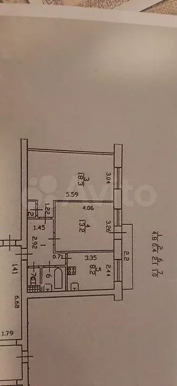 2-к. квартира, 48 м, 4/9 эт. - Фото 0