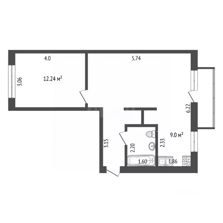 2-к кв. Мордовия, Саранск ул. Семашко, 16 (50.0 м) - Фото 2