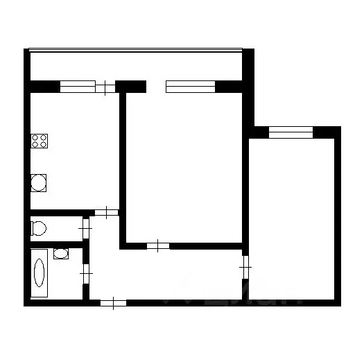 2-к кв. Татарстан, Казань ул. Интернациональная, 25А (49.7 м) - Фото 1