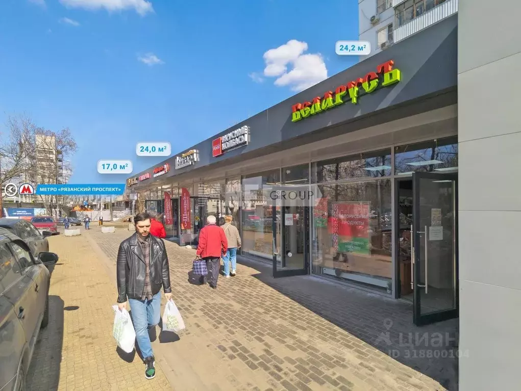 Торговая площадь в Москва 1-я Новокузьминская ул., 21К2 (24 м) - Фото 0