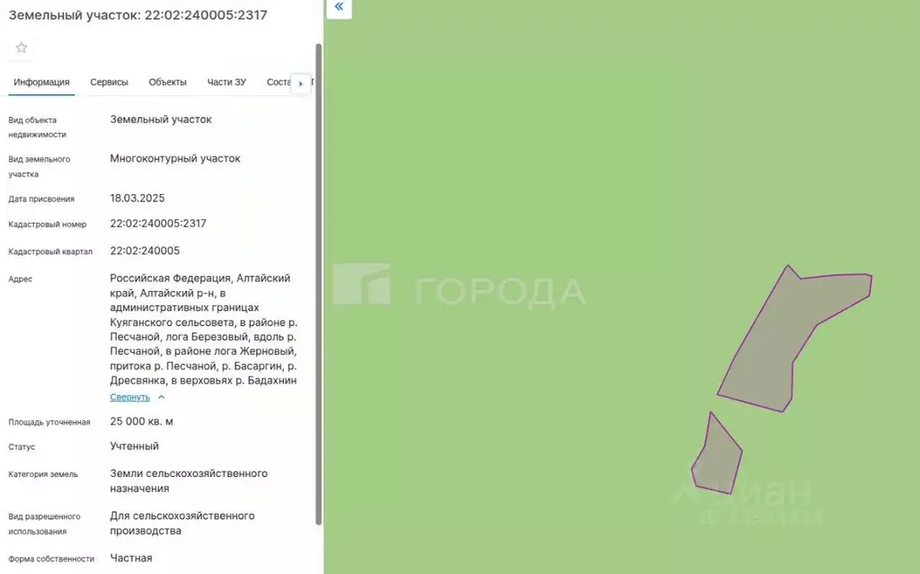 Участок в Алтайский край, Алтайский район, с. Куяган  (5.0 сот.) - Фото 2