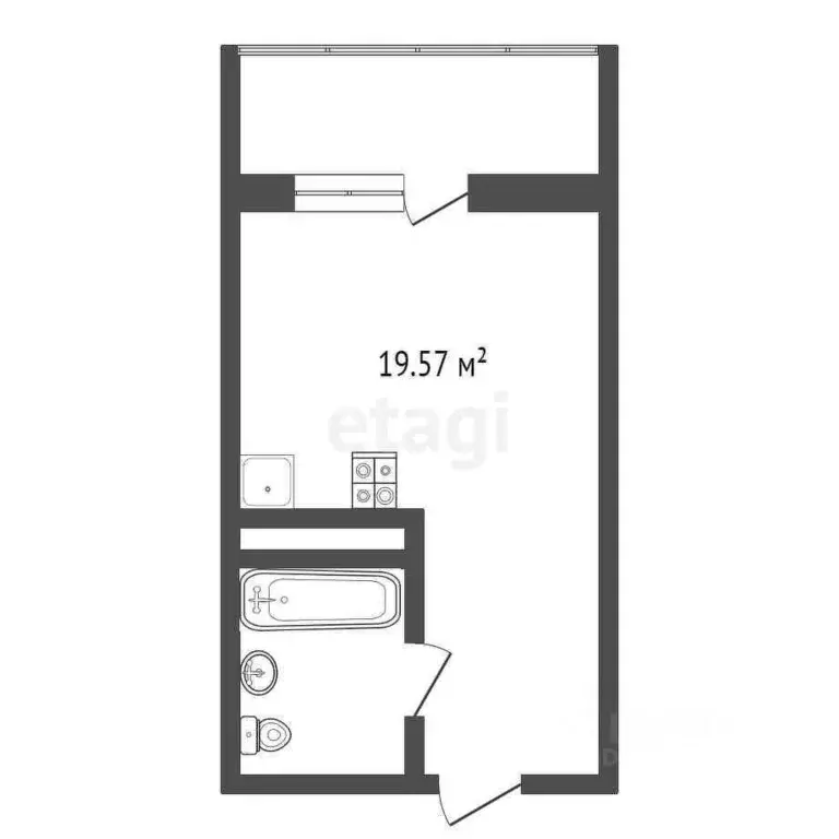 Студия Тюменская область, Тюменский муниципальный округ, д. Патрушева ... - Фото 2