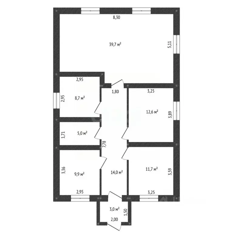 Дом в Башкортостан, Уфимский район, Русско-Юрмашский сельсовет, с. ... - Фото 2