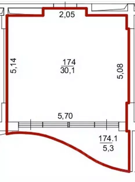 Студия Крым, Ялта ул. Дражинского, 45А (35.4 м) - Фото 2