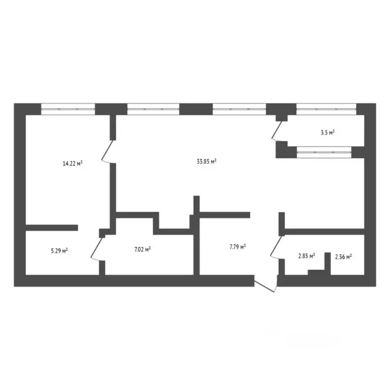2-к кв. Тюменская область, Тюмень ул. Усиевича, 16 (73.0 м) - Фото 2